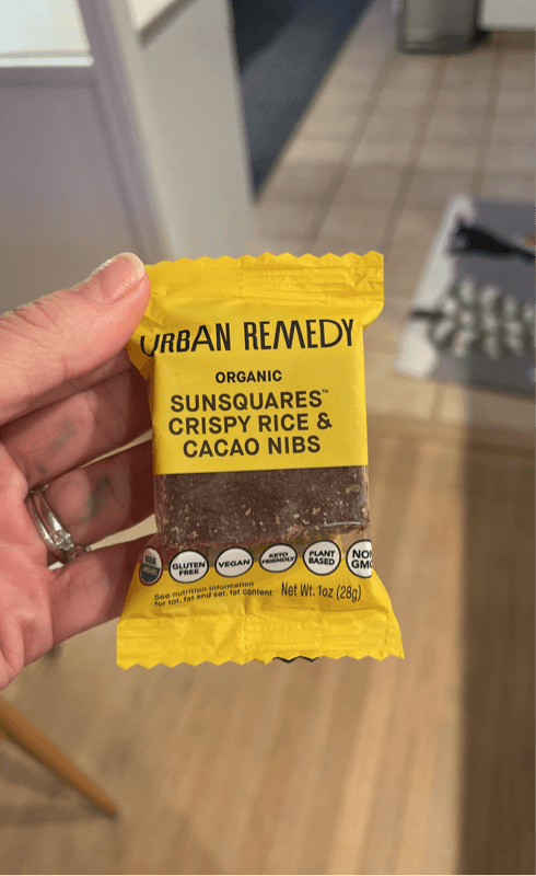Urban Remedy Organic Sunsquares Crispy Rice & Cacao Nibs