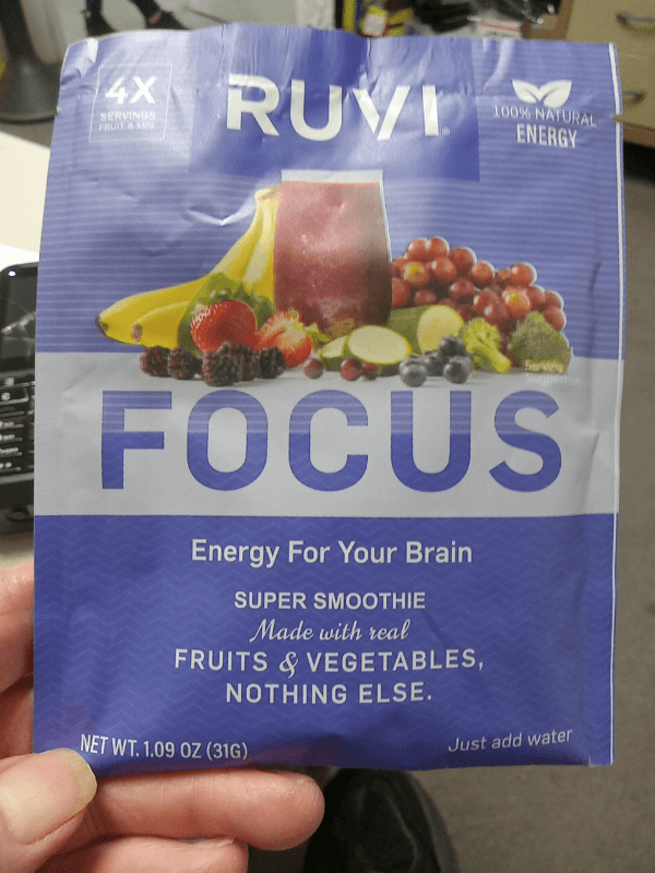 Ruvi Focus Energy For Your Brain Super Smoothie