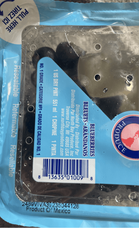 North Bay Produce Blueberries