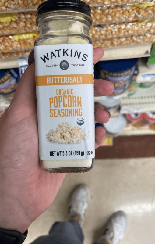 Watkins Buttler/Salt Organic Popcorn Seasoning