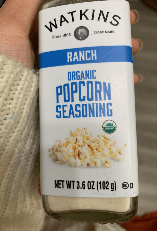 Watkins Organic Ranch Popcorn Seasoning