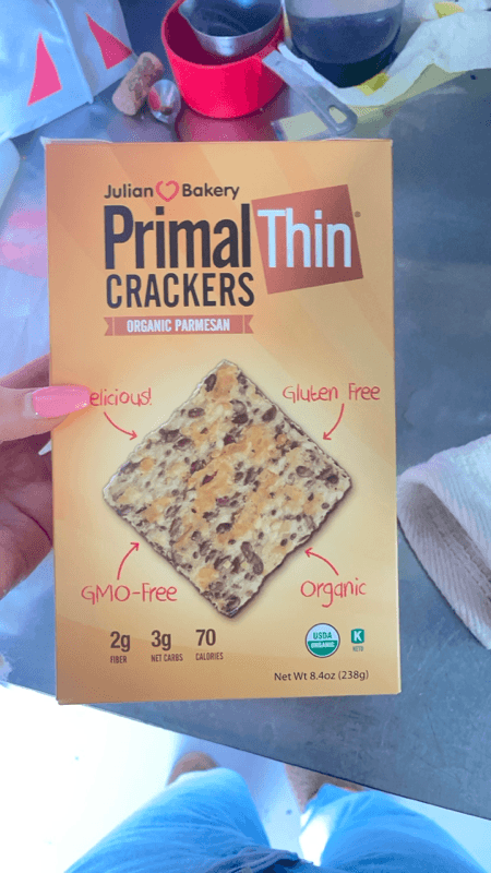 Julian Bakery Primal Thin Organic Parmesan Crackers
