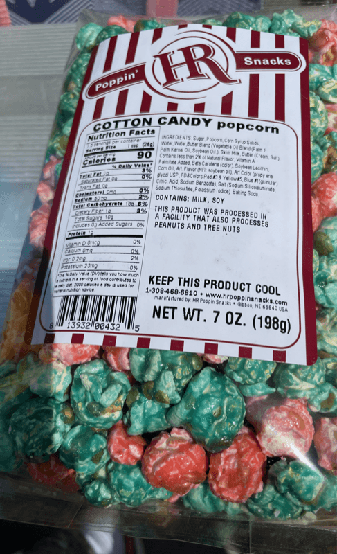 Hr Poppin' Snacks Cotton Candy Popcorn