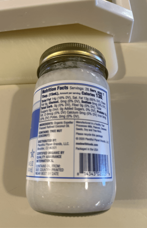 Made With Brand Refined Coconut Oil