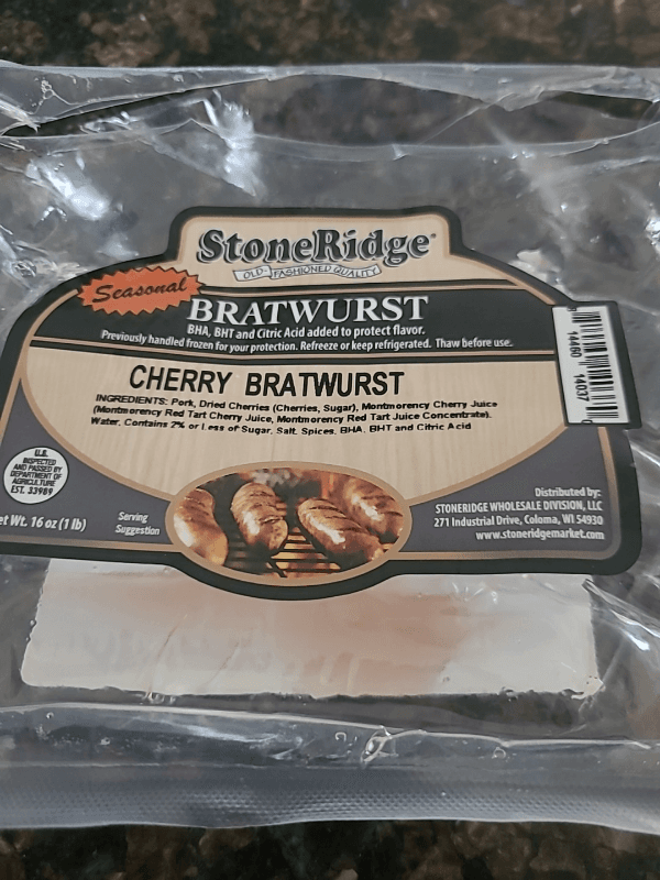 Stone Ridge Cherry Bratwurst