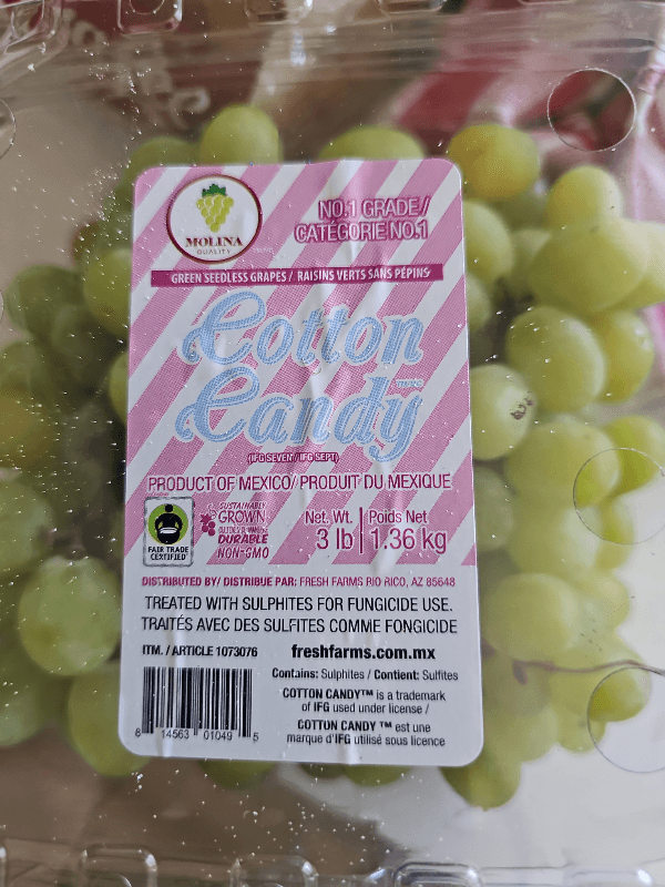 Molina Cotton Candy Grapes