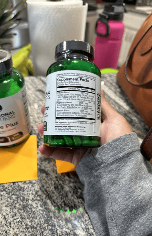 Nutritional Frontiers Cybzyme Broad Spectrum Enzyme Formulation With Probiotics 180 Capsules