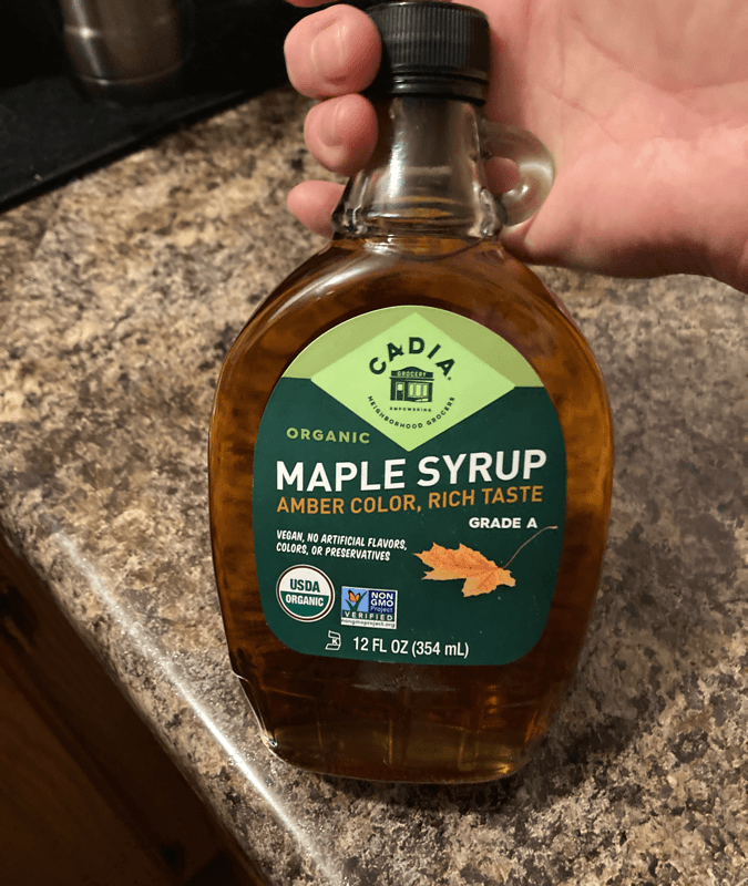 Cadia Organic Maple Syrup, Amber Color