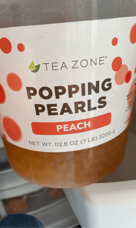 Tea Zone Popping Pearls Peach