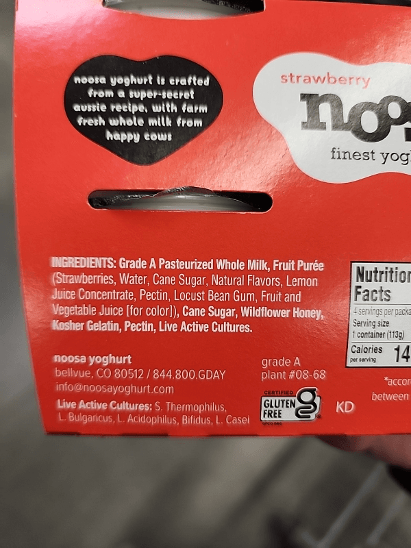 Strawberry Noosa Finest Yoghurt
