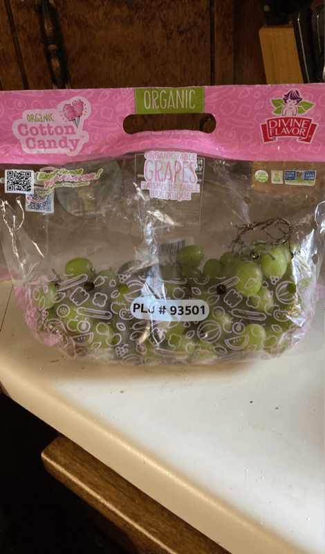 Divine Flavor Organic Cotton Candy Table Grapes