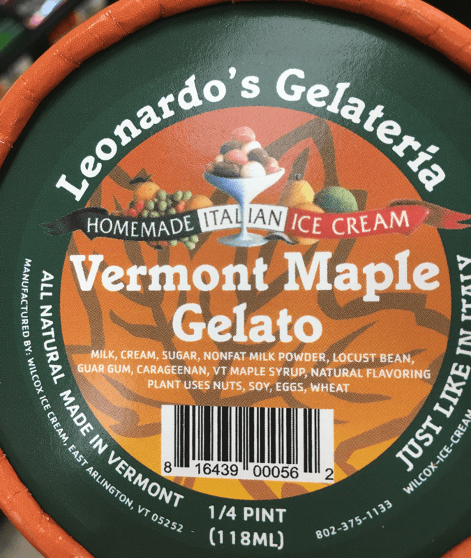 Leonardo'S Gelateria Ice Cream Vermont Maple Gelato