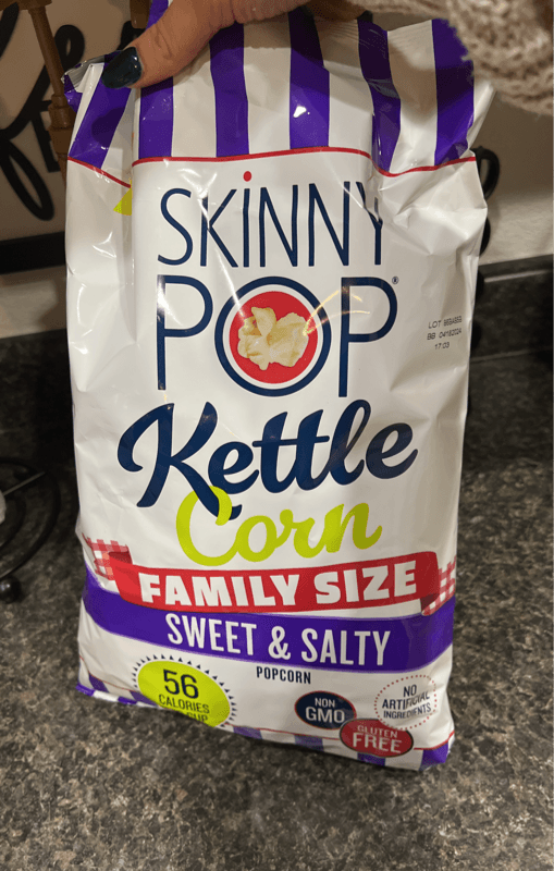 Skinnypop Sweet & Salty Kettle Corn Popcorn Family Size