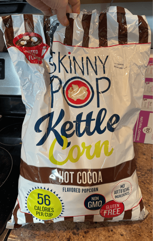 Skinny Pop Kettle Corn Hot Cocoa Flavored Popcorn