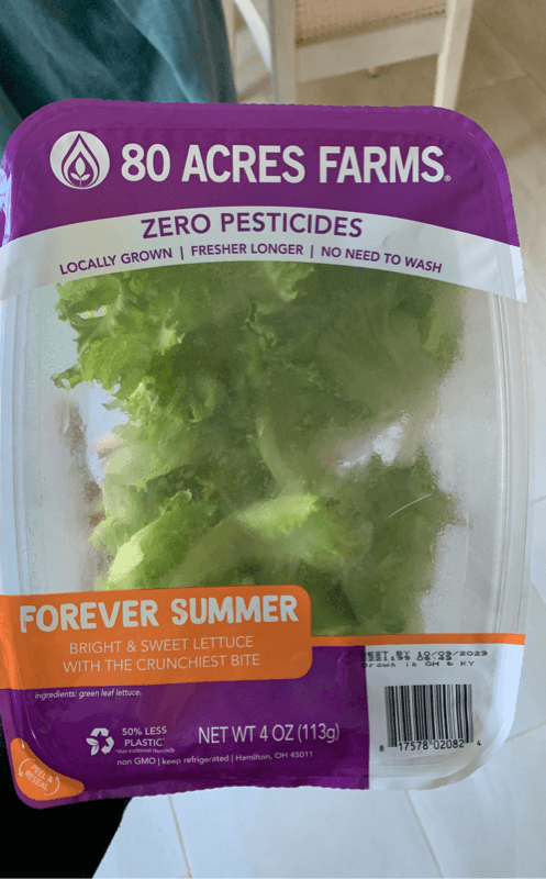80 Acres Farms Forever Summer Bright & Sweet Lettuce With The Crunchiest Bite