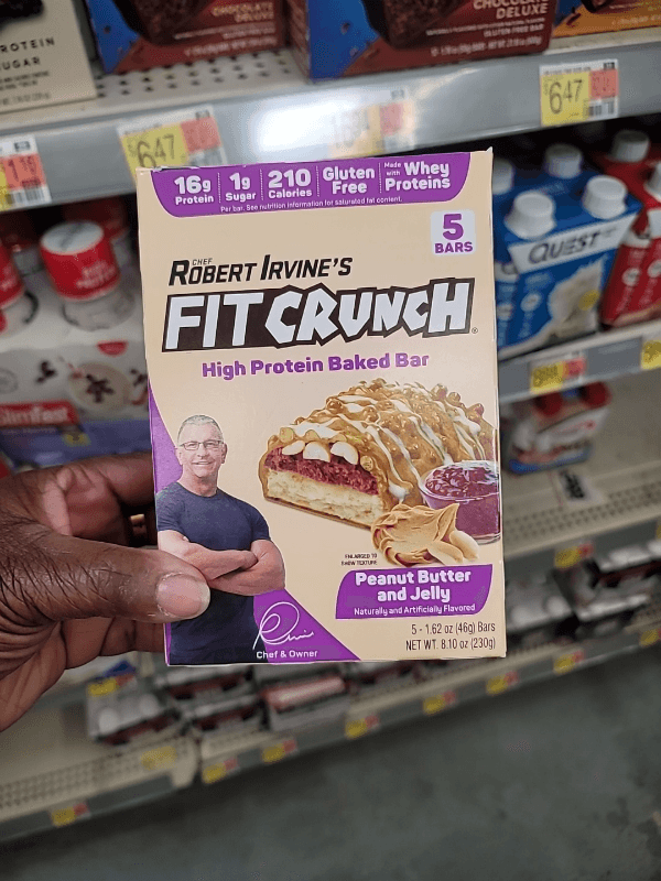 Chef Robert Irvine'S Fitcrunch Peanut Butter And Jelly High Protein Baked Bar