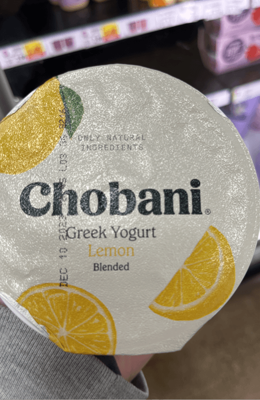 Chobani Lemon Blended Greek Yogurt