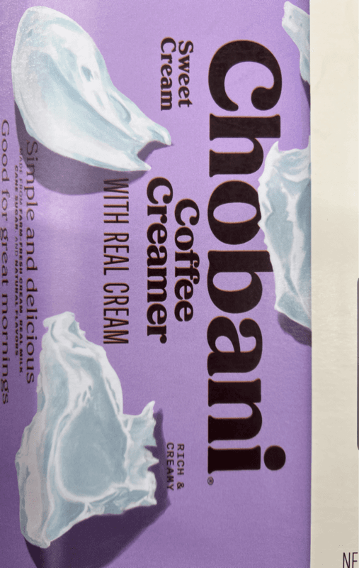Chobani Coffee Creamer With Real Cream