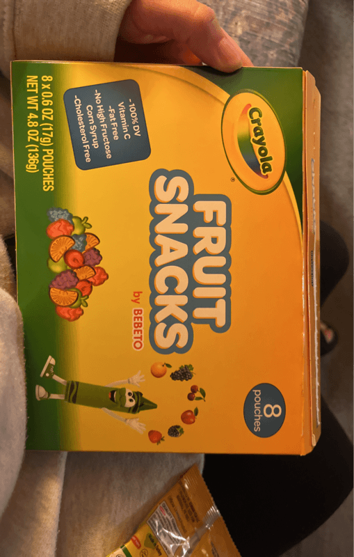 Crayola Fruit Snacks By Bebeto