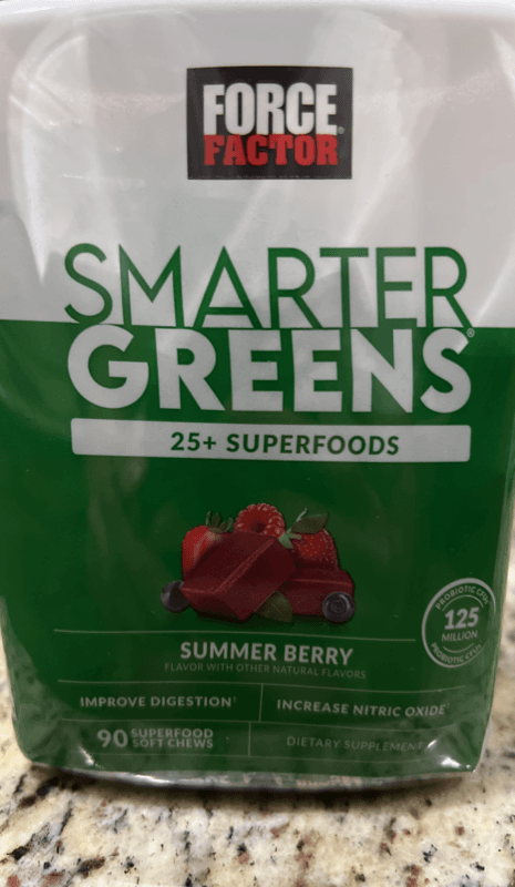 Force Factor Smarter Greens 25+ Superfoods Summer Berry Flavor