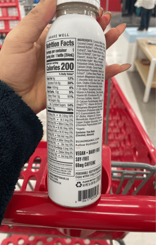 Suja Organic Coffe Bean Protein Shake