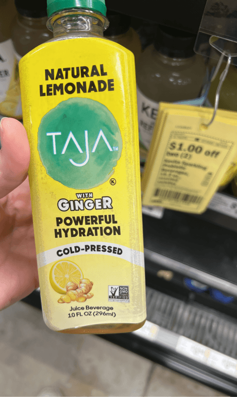 Taja Cold-Pressed Natural Lemonade With Ginger
