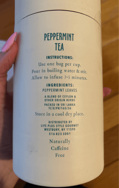 Well Now Tea Company Fine Teas Peppermint Tea