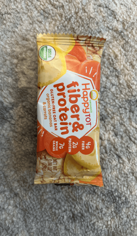 Happy Tot Organic Fiber & Protein Glute-Free Oat Bar