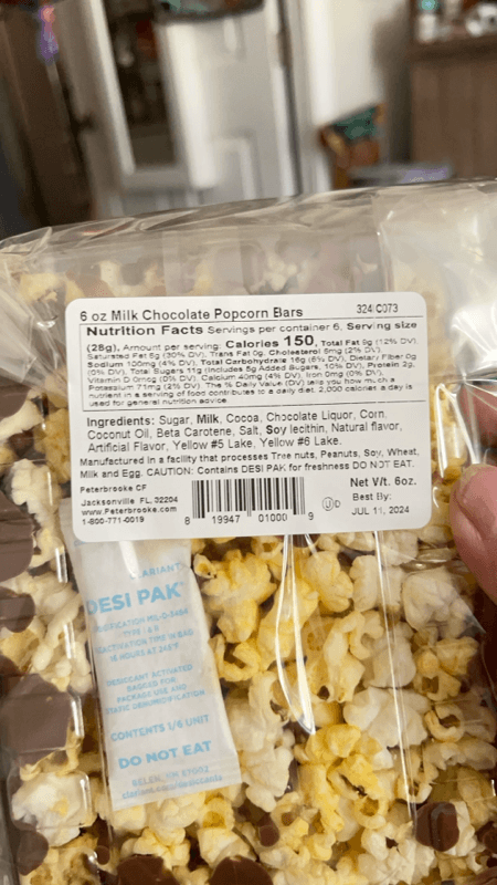 Milk Chocolate Popcorn Bars