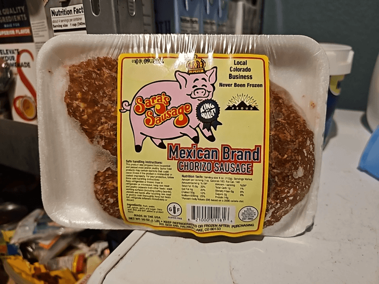 Sara'S Sausage Mexican Brand Chorizo Sausage