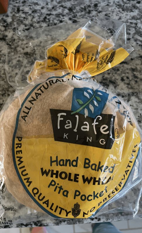 Falafel King Hand Baked Whole Wheat Pita Pocket