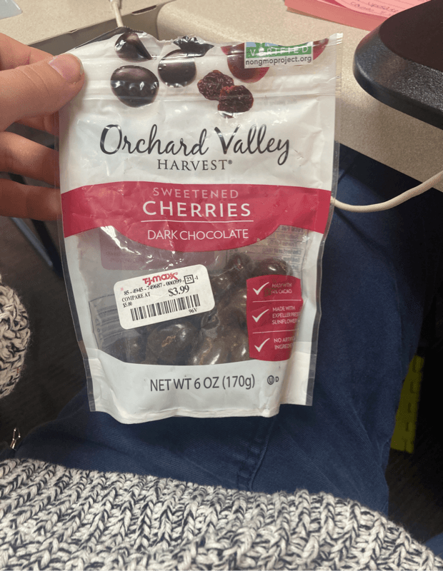 Orchard Valley Harvest Sweetened Cherries Dark Chocolate