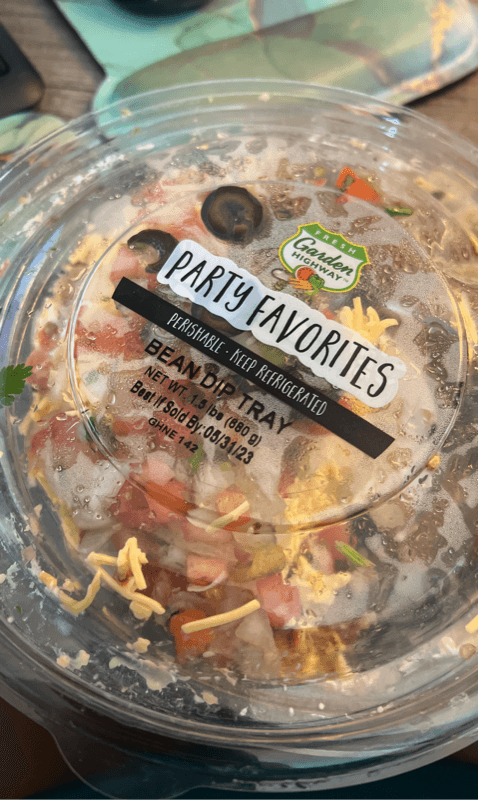 Garden Highway Party Favorites Bean Dip Tray
