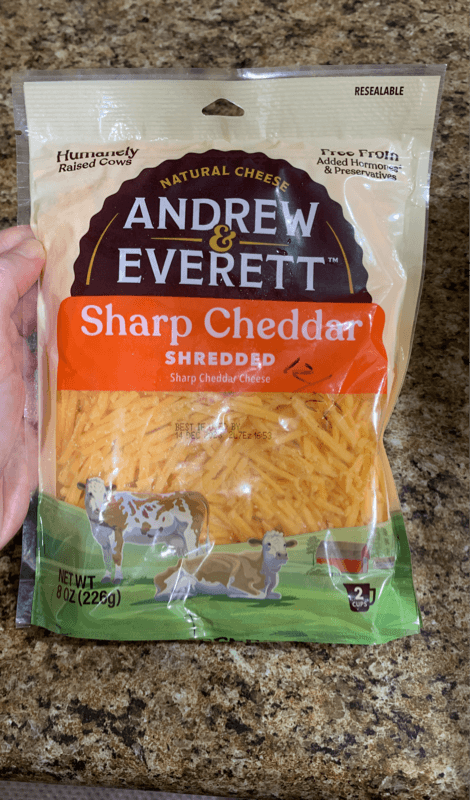 Andrew & Everett Sharp Cheddar Shredded Cheese