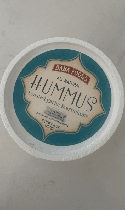 Baba Foods All Natural Hummus Roasted Garlic & Artichoke