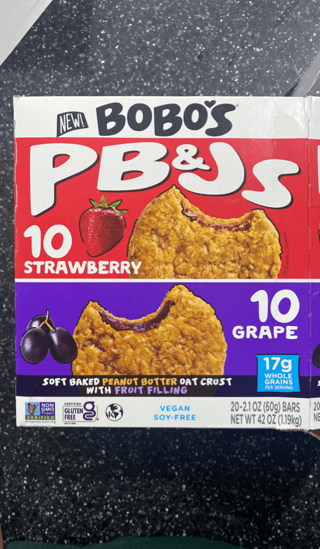 Bobo'S Pb&Js Soft Baked Peanut Butter Oat Crust Variety Pack: Strawberry And Grape