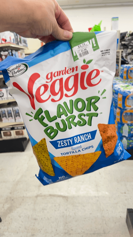 Sensible Portions Garden Veggie Flavor Burst Zesty Ranch Tortilla Chips