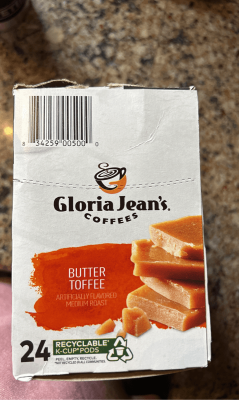Gloria Jeans Coffees Butter Toffee Flavored Medium Roast