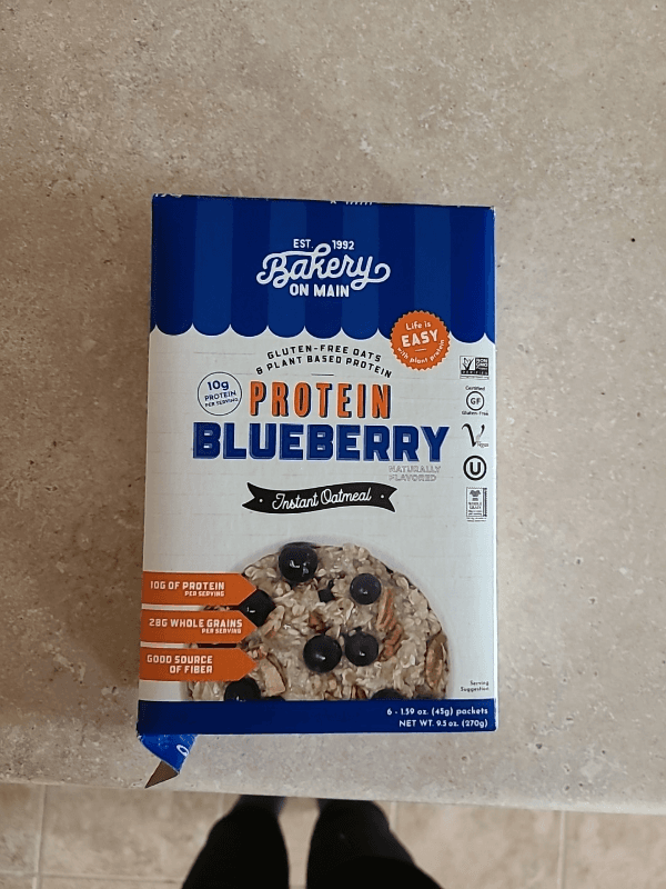 Bakery On Main Protein Blueberry Instant Oatmeal
