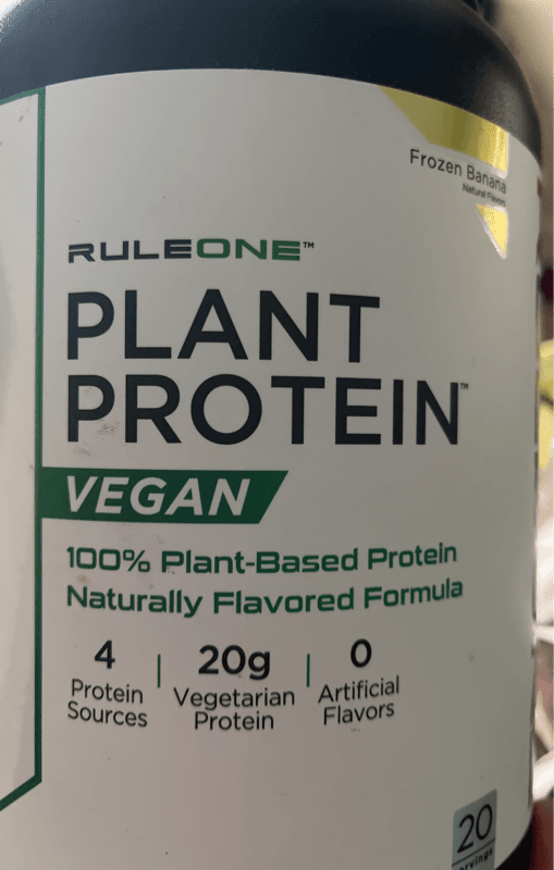 Rule One Plant Protein Vegan  Banana