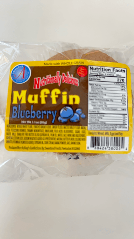 Ashley'S Confections Muffin Blueberry