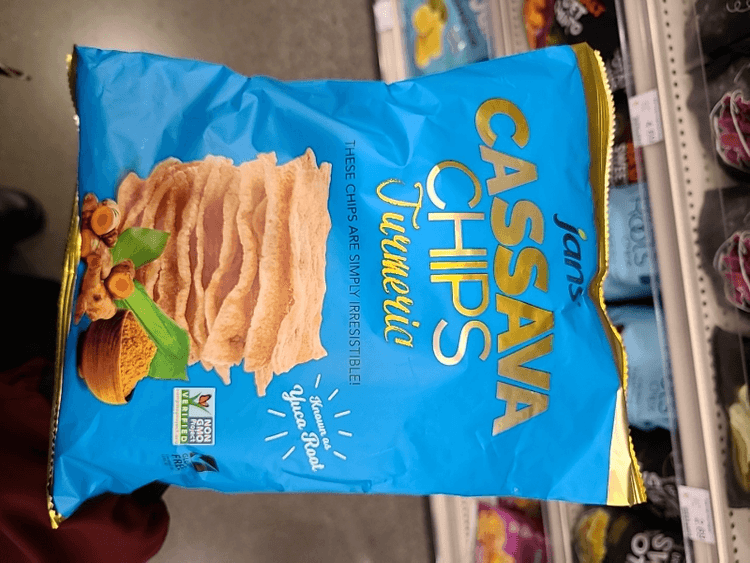 Jans Cassava Chips Turmeric