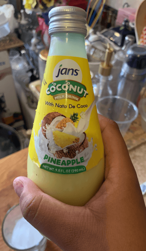 Jans Coconut Milk Drink With Nata De Coco Pineapple Flavor