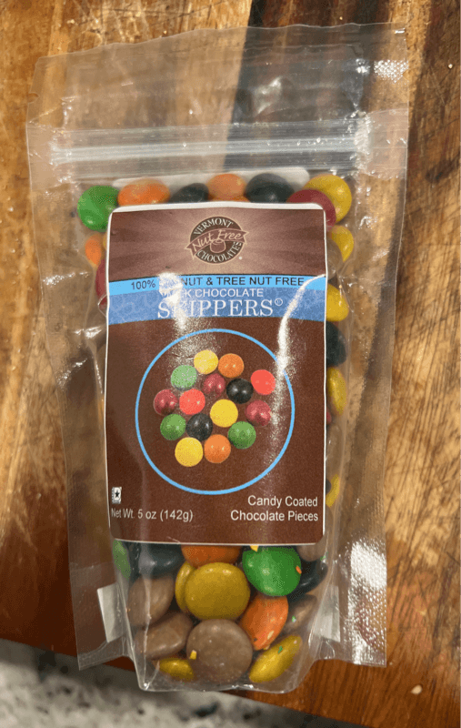 Vermont Nut Free Chocolates Skippers Milk Chocolate Candy Coated Chocolate