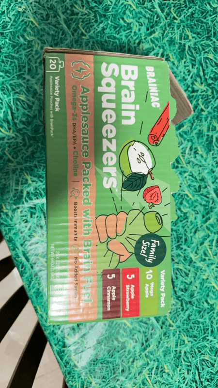 Brainiac Brain Squeezers Family Size Applesauce Variety