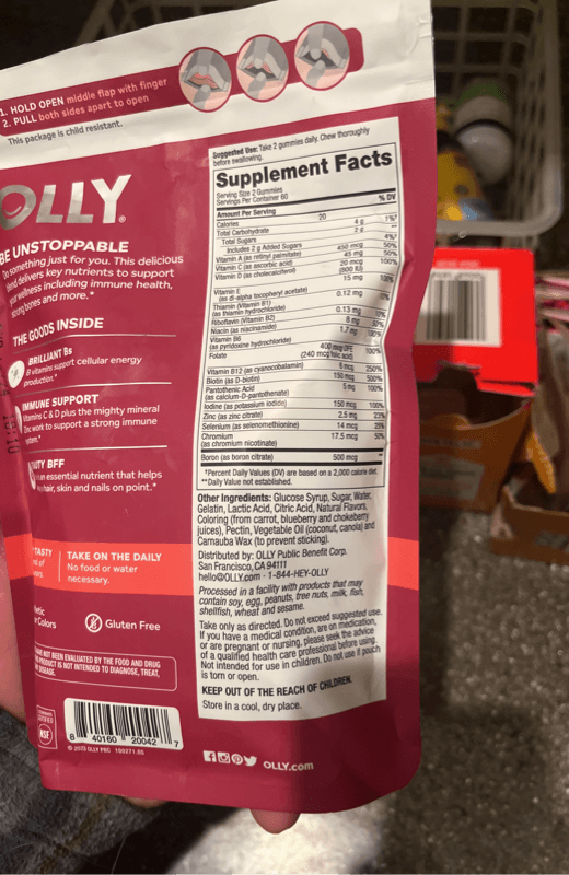 Olly Women'S Multivitamin Blissful Berry Gummies