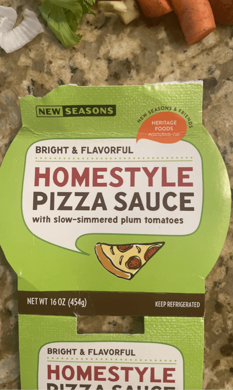 New Seasons Homestyle Pizza Sauce