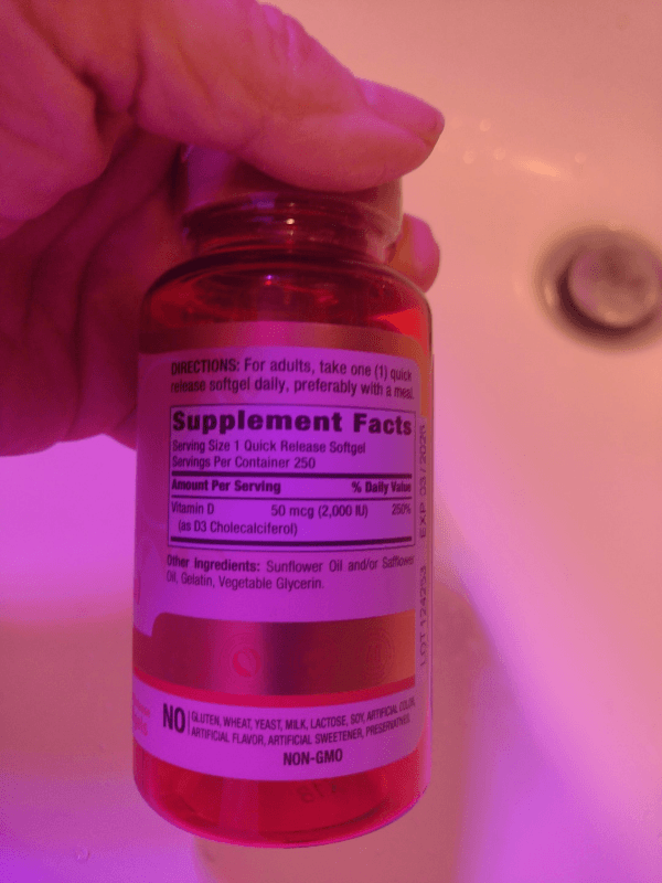Piping Rock Vitamin D3 50 Mcg (2000 Iu) 250 Softgels