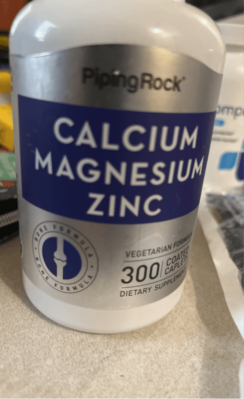 Piping Rock Calcium Magnesium Zinc Dietary Supplement