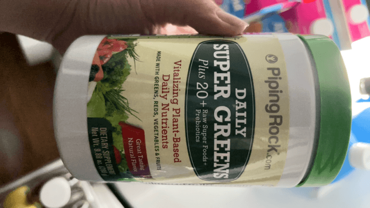 Pipingrock.Com Daily Super Greens Plus 20+ Raw Super Foods + Prebiotics